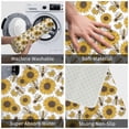 thumbnail image 3 of Pofeuu Sunflowers and Bees Print Flannel Doormats Rug16"x24"Rug Washable Doormats Indoor Outdoor Rugs for Layered Front Door Mats, Porch, Kitchen, Entryway, 3 of 7