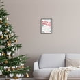 thumbnail image 2 of Official Santa's Rules Christmas List Holiday Graphic Art Black Framed Art Print Wall Art, 2 of 7