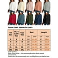 thumbnail image 6 of Fangasis Women Pullover Knitted Jumper Top Long Sleeve Knit Tops Ladies Loose Tunic Blouse Knitwear Holiday Green S, 6 of 6