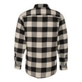 thumbnail image 3 of Burnside Yarn-Dyed Long Sleeve Flannel Shirt Size up to 4XL, 3 of 5