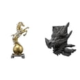 thumbnail image 1 of Estatua De Caballo Con Forma De Dragón, Sujetalibros, Arte Moderno, Artesanía Coleccionable, Figura Decorativa De Resina, Soporte Para Libros, Tope Para Estantería, Sala De Estar Y Oficina., 1 of 8
