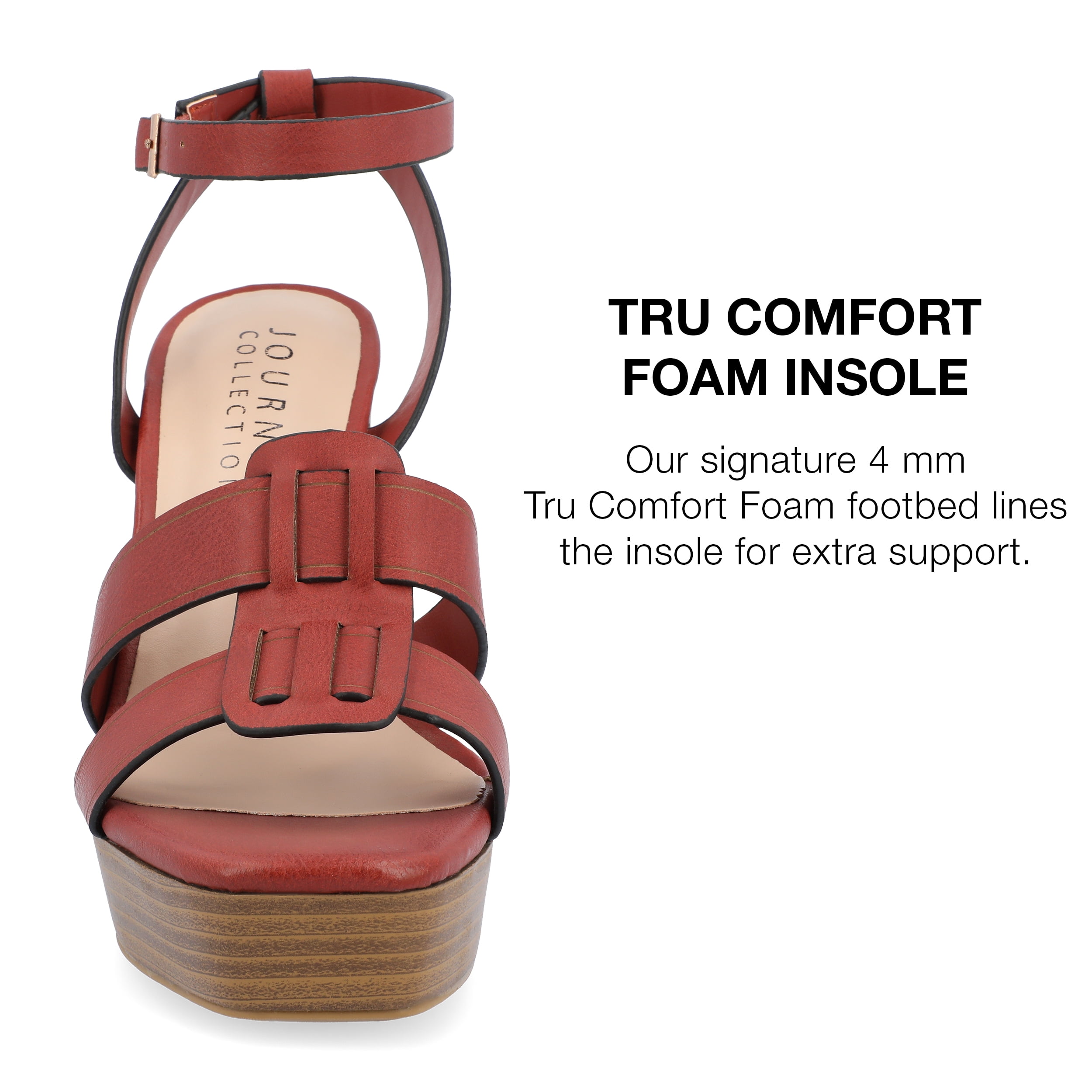 Journee Collection Womens Mandilyn Tru Comfort Foam High Heel Platform Sandals