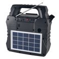 thumbnail image 3 of QFX Bluetooth Solar Flashlight and Solar Panel Portable Shortwave Radios , Black , R-45, 3 of 5