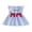 Blue, variant on BemeyourBBs Kids Toddler Baby Girl 4th of July Dress Baby Girls Independent Day Clothes Patriot USA Flag Letter Embroidery striped Flying Sleeve Front Bow Princess Summer Party Holiday Dress