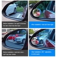 thumbnail image 3 of Argent 2 Pack Rétroviseur pour Voiture Rotation 360 Degrés Angle Grand Réglable Ventouse pour Conduite Sécurisée Assistance au Stationnement, 3 of 6