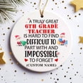 thumbnail image 2 of A Job Made Us Coworkers Funny Ornament - Keepsake for Work Bestie for Women Exchange - 6th Grade Teacher Ornament pHawfN (6th Grade Teacher), 2 of 4