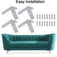 thumbnail image 2 of 4 Pcs Pieds de Meubles Réglables 15CM Pied de Support en Métal pour Table Basse Armoire Chaise Canapé Lit Quincaillerie de Meubles, 2 of 12