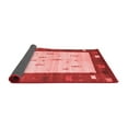 thumbnail image 2 of Ahgly Company Indoor Round Abstract Red Contemporary Area Rugs, 7' Round, 2 of 4
