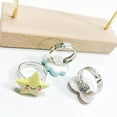 thumbnail image 4 of Anillo de aleación ajustable con dibujos animados para niños de estilo transfronterizo, lindo anillo de sirena con unicornio para niña, 4 of 6