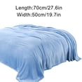 thumbnail image 2 of Soft Warm Solid Flannel Bath Towel Blanket 50x70cm – Cozy Throw Blanket for Home Sofa Bed Travel and Daily Use, 2 of 4