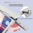 thumbnail image 4 of For Samsung Galaxy Z Fold 6 Case, Heavy Duty with Innovative Foldable Hinge Protection Case, Generic Stylus & S Pen Holder, Screen Protector, Shockproof Rugged Stand Cover 5G 2024,White, 4 of 7