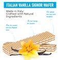 thumbnail image 3 of Cabrioni Italian Vanilla Signor Wafer - Delicious Wafer Sticks with No Palm Oil - Italian Cookies Made with Natural Ingredients for a Light, Crunchy Texture Filled with Rich Vanilla Cream - 3 Pack, 3 of 5