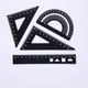 thumbnail image 1 of Herramienta de geometría de regla de matemáticas de 8 piezas, regla de aleación de aluminio de metal liviana Incluye regla recta, regla de triángulo, transportador para estudiante de escuela T XianweiShao 8390611323783, 1 of 1