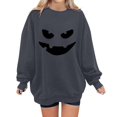 thumbnail image 5 of NMMUED Women Halloween Sweatshirt, Y2k Clothes, Vintage Halloween Shirt, Womens Shirts Casual, Ghost Halloween Sweatshirt, Graphic Sweatshirts, Gray S, 5 of 6