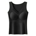 thumbnail image 2 of Fewfanhot Womens Cotton Thermal Fleece Lined Underwear Tops Cami Tank Top Warm Base Layer Vest for Winter & Spring, 2 of 5