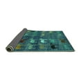 thumbnail image 2 of Ahgly Company Indoor Rectangle Abstract Turquoise Blue Modern Area Rugs, 2' x 4', 2 of 4