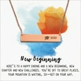thumbnail image 2 of Anavia Graduation Gift for Her - 2021 College Graduation Gifts for Friend - Stainless Steel Bar Necklace - New Beginnings Graduation Gift for Daughter, 2 of 6