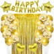 thumbnail image 1 of Decoración para fiesta de cumpleaños de Apuakthei, globos de látex, pancarta de globos de feliz cumpleaños con 2 cortinas de flecos de aluminio, 1 of 5