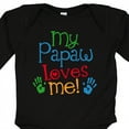 thumbnail image 4 of Inktastic My Papaw Loves Me Boys or Girls Long Sleeve Baby Bodysuit, 4 of 5