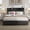 Black Full, variant on LHSHID Full Size Bed Frame with Ergonomic Headboard,Full Platform Bed Frame with Outlets Charger,Full Bed Frame with Storage Shelf,Bed Frame Full Size,Noise-Free,No Box Spring Needed