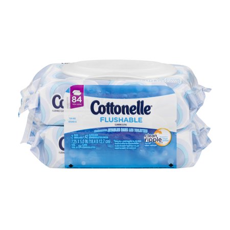 Cottonelle Flushable Wipes, 84 Ct