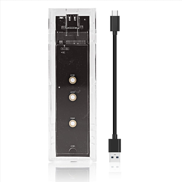 3X M.2 NGFF Dual Protocol SSD Case USB Type C 10Gbps PCI-E M2 SSD Transparent External Enclosure Hard Disk Box
