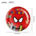 thumbnail image 1 of Serie SpiderMan, vajilla para fiesta de cumpleaños, pancarta desechable, adorno para tarta, bandera colgante, globos de Spiderman, decoración de cumpleaños, 1 of 3