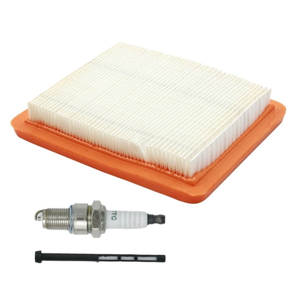 Anxingo 17211-Z8B-901 Air Filter with Fuel Filter Spark Plug Replacement for Honda GC190LA GCV160A0 HRR216K10 HRR216K11 HRR216K6 Replacement for Hus HU800AWDH Replaces 16952-Z8B-000