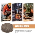 thumbnail image 2 of Raindrops 10Pcs Wood Kindling Blocks Burning Firelighters Fires Starting Tools Survival Wood Firelighters for Outdoor, 2 of 7