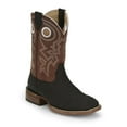 thumbnail image 2 of Justin Boots Mens  News Wide Embroidered Square Toe Cowboy  Mid Calf Boots, 2 of 5