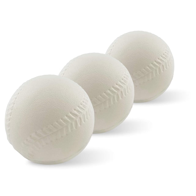 3 Pack Soft Baseballs for Kids - Compatible w/Fisher-Price Triple Hit Pitching & Tball Set | Perfect T Balls for Toddlers & Beginners
