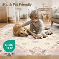 thumbnail image 4 of ODIKA Pastel Playroom Geometric Shapes Botanical Motif Dotted for Master Suite, California King, Under Bed, Foldable Easy Care, 4 of 7