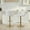 White-Gold-Set of 2, variant on Spruce & Spring Modern Adjustable Swivel Bar Stool with Air-Lift Set of 2, White with Gold Frame