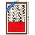 thumbnail image 3 of Geometric - Red Wall Poster, 14.725" x 22.375", Framed, 3 of 3