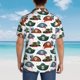 thumbnail image 4 of Balery Pirate Hats Camisas hawaianas de manga corta para hombre, camisas playeras de corte holgado, camisas de vacaciones con botones,X-Large, 4 of 7