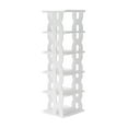 thumbnail image 2 of AuroraX 6 Tier Shoe Rack Narrow Stackable Tower Tall Shoe Rack Organizer Corner Space-Saving White Sturdy Free Standing Shoe Storage Organizer for Closet,Entryway,Door, 2 of 6