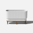 thumbnail image 1 of Veradek Demi Series Raised 30" Long Plastic-Stone Planter, 1 of 8