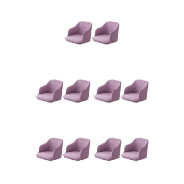 Youkk 2pieces Versatile Armchair Cover For Various Settings Easy And Stylish Quick Installation Polyester Stretchy Chair Cover light purple 5Set