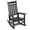 Black（1 pack）, variant on Outdoor Patio Rocking Chair, White Garden Porch Rocker, Weather Resistant Finish