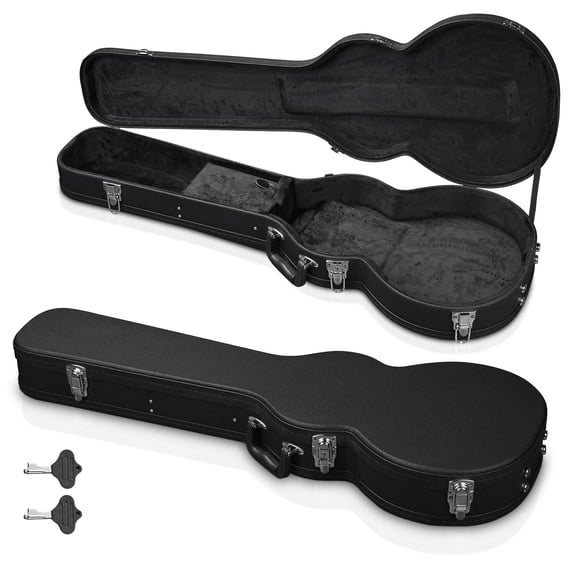 Yescom Electric Guitar Hard Case for LP Les Paul Style Electric Guitar Wooden Hard Shell Lockable