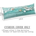 thumbnail image 3 of Beach Body Pillow Cover Summer Starfish Seashell on Wood Coastal Nautical Cushion Long Pillowcase with Zipper Decorative Soft Large Bedding Pillow Cases for Couch,Sofa,Bedroom,20"x54",Turquoise, 3 of 6