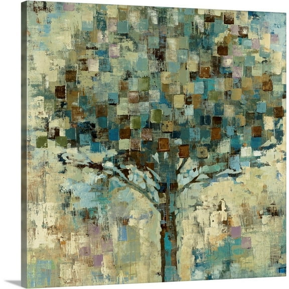 Great Big Canvas "Sun Shower" by Liz Jardine Peach Gray contemporary Wrapped Canvas Print Wall Artwork