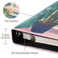 thumbnail image 3 of FORMRS 3 Ring Photo Album 4"x6" Self Adhesive Large Capacity PU Leather Cover, Window Scene, 3 of 8