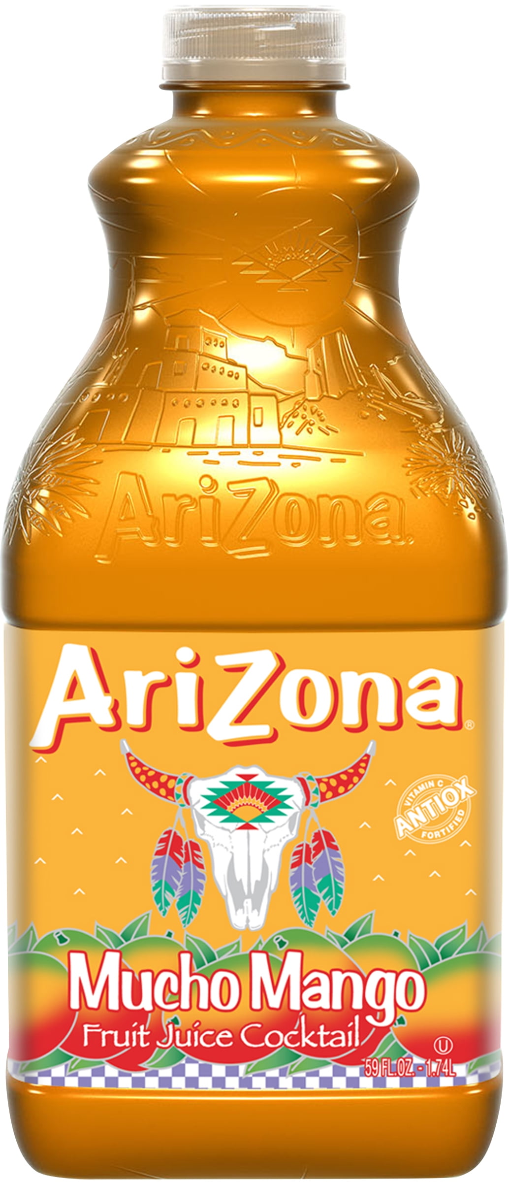 (6 pack) AriZona Mucho Mango Fruit Juice Cocktail, 59 fl oz