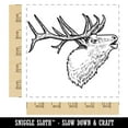 thumbnail image 2 of Elk Calling Out Square Rubber Stamp Stamping Scrapbooking Crafting - Large 2.75in, 2 of 7