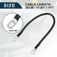 thumbnail image 3 of Unique Bargains Marine Battery Inverter Cable 8 AWG 5/16"-3/8" 1ft Battery Copper Wire Black, 3 of 7