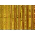 thumbnail image 1 of Ahgly Company Machine Washable Indoor Rectangle Southwestern Yellow Country Area Rugs, 7' x 10', 1 of 4