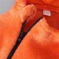 thumbnail image 5 of Gunia Halloween Baby Boy Girl Outfit Pumpkin Hooded Romper Role Play Bodysuit Outfits Orange 0-3 Months, 5 of 8