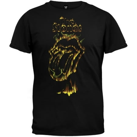 - Rolling Stones - Flaming Tongue Soft T-Shirt