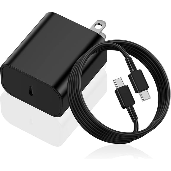 45W USB-C Charger for Samsung Charger Super Fast Charging, Type C Charging Block &6FT USBC Android Phone Cable Cord 2Pack for Galaxy S25 Ultra/S25 S24 S23 S22 S21 S20 S10 Ultra/Plus,Galaxy Tab S9 S8